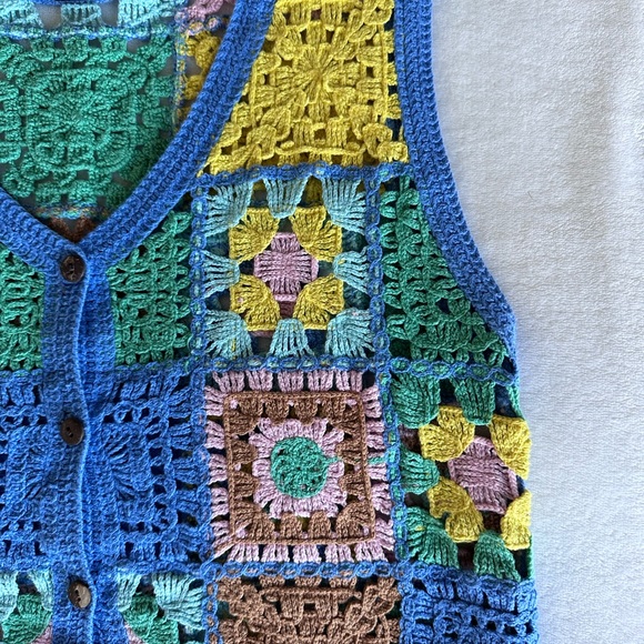 cider patchwork vest top - Picture 3 of 3